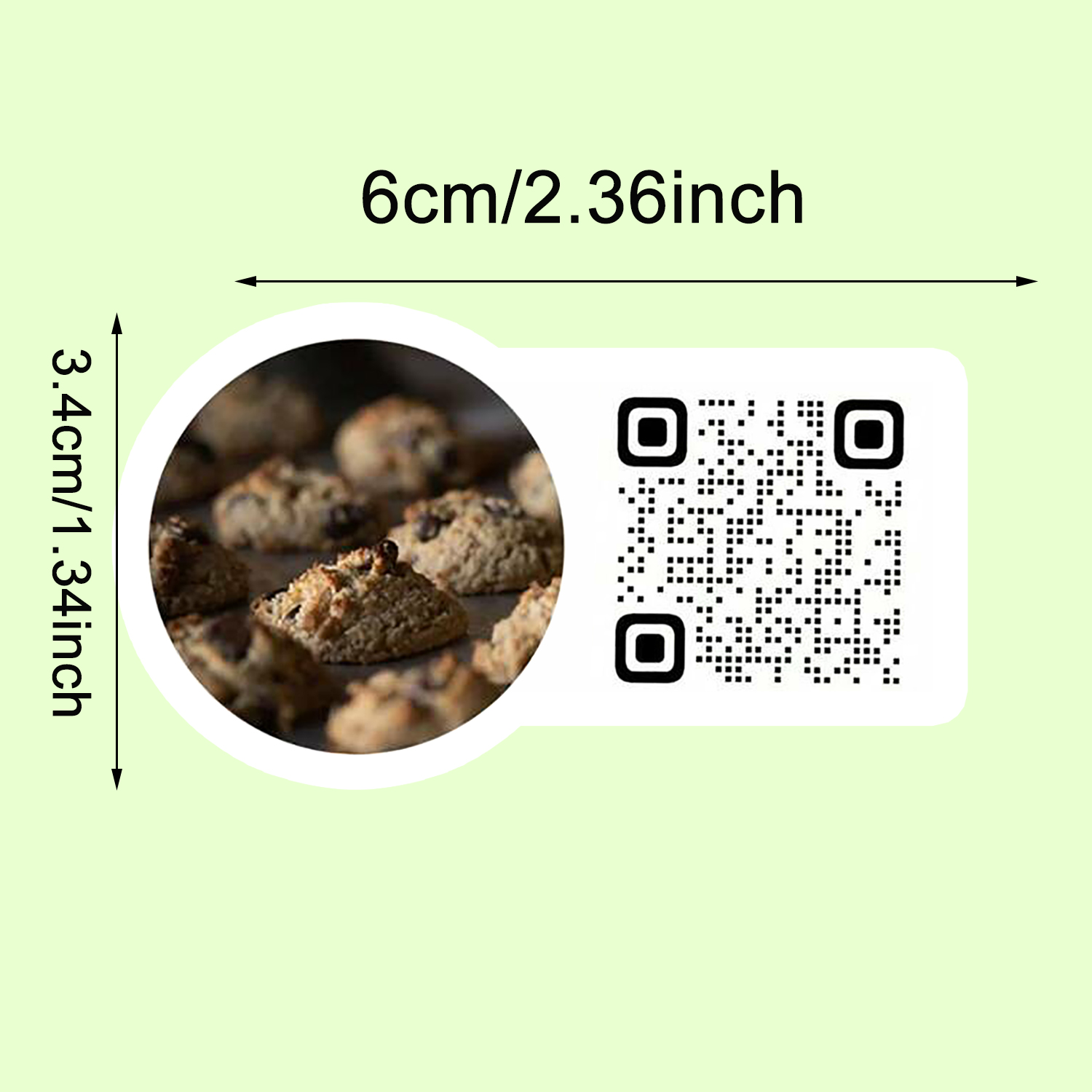 Customized QR code stickers｜Pe - Sticker Label Roll recension och pris