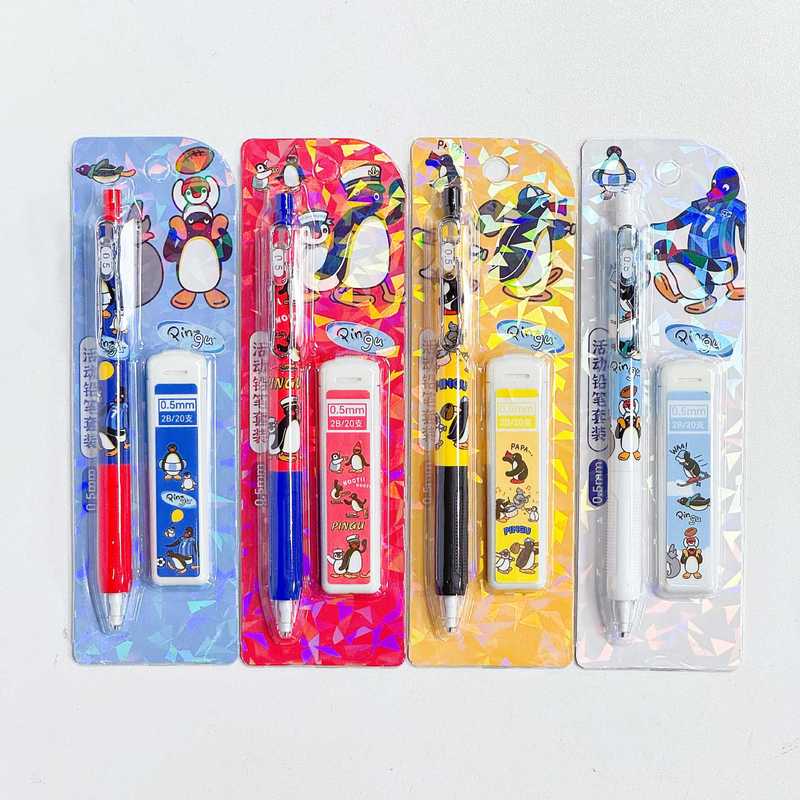 4/24pcs Kawaii Pingu Mechanica - Stationery Supplier recension och pris