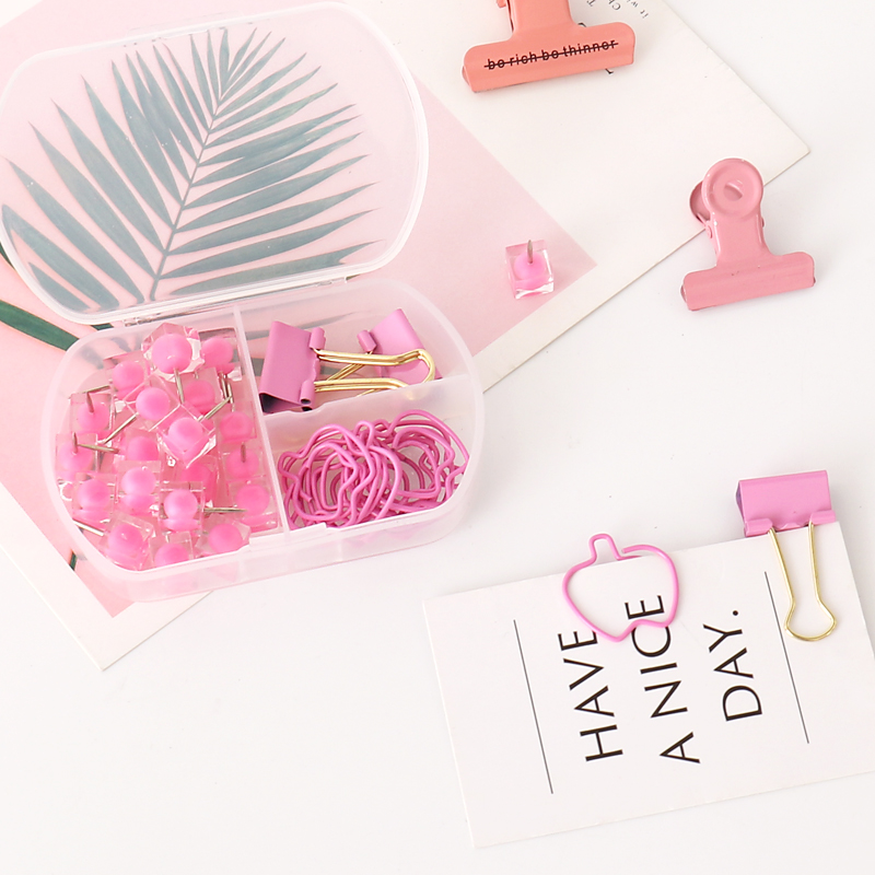 TUTU coloful Binder clips push - Binder Clip Assorted recension och pris