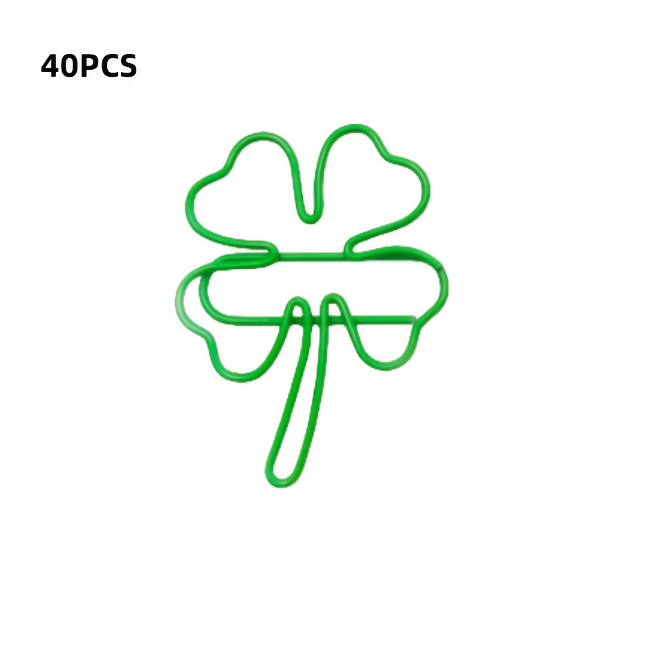 20/30/40pcs green four-leaf cl - Binder Clip Assorted recension och pris