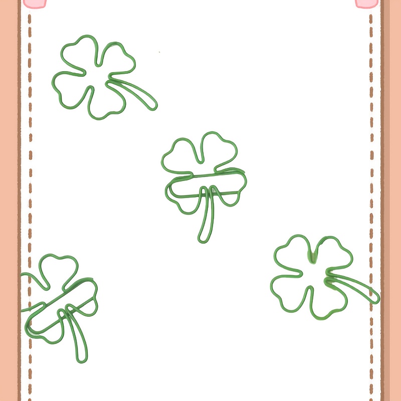 20/30/40pcs green four-leaf cl - Binder Clip Assorted recension och pris