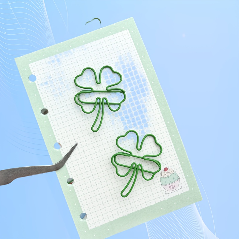 20/30/40pcs green four-leaf cl - Binder Clip Assorted recension och pris