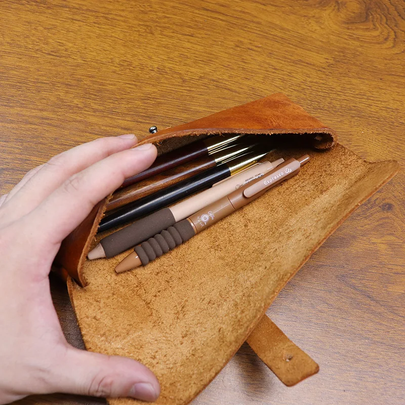 Ins Retro Tanned Leather Korea - Tan Stationery & Office Supply recension och pris