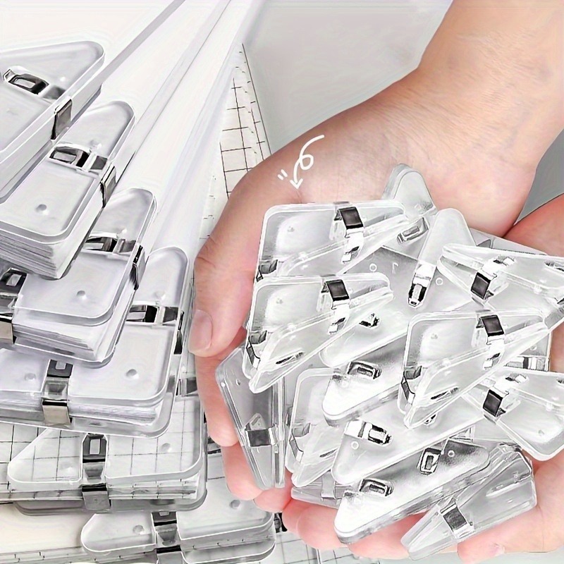 22pcs Clear Triangle Clip Set  - Binder Clip Assorted recension och pris