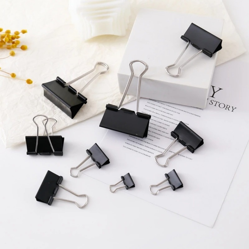 Binder Clips Black Foldback Cl - Binder Clip Assorted recension och pris