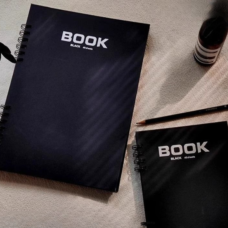 A4 Black Card Sketchbook Doubl - Art Sketchbook Ring recension och pris