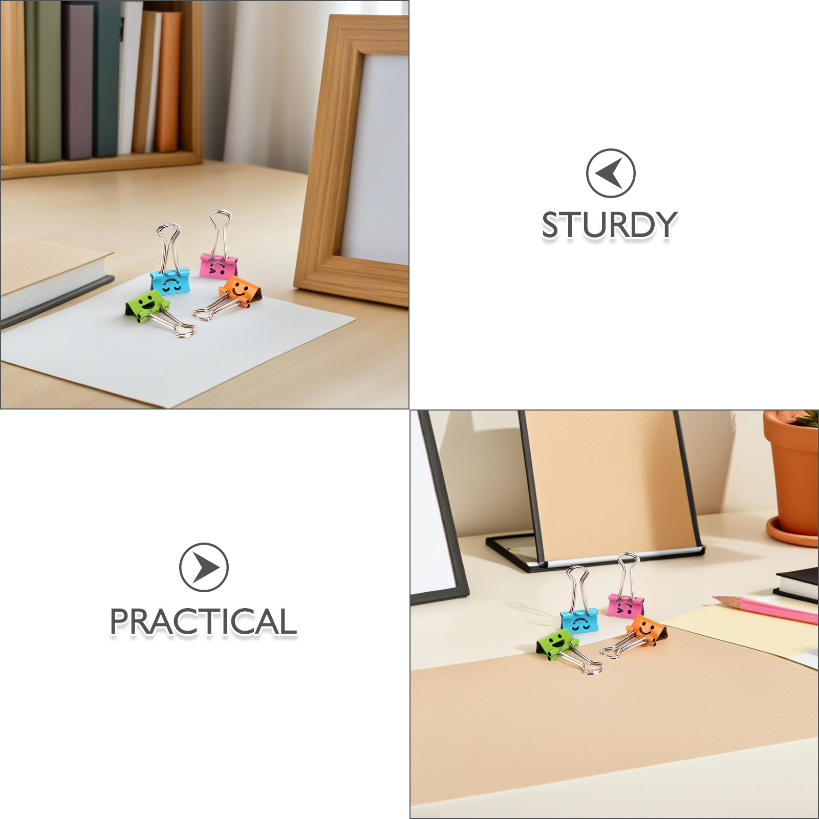 40Pcs Assorted Color Tail Clip - Binder Clip Assorted recension och pris