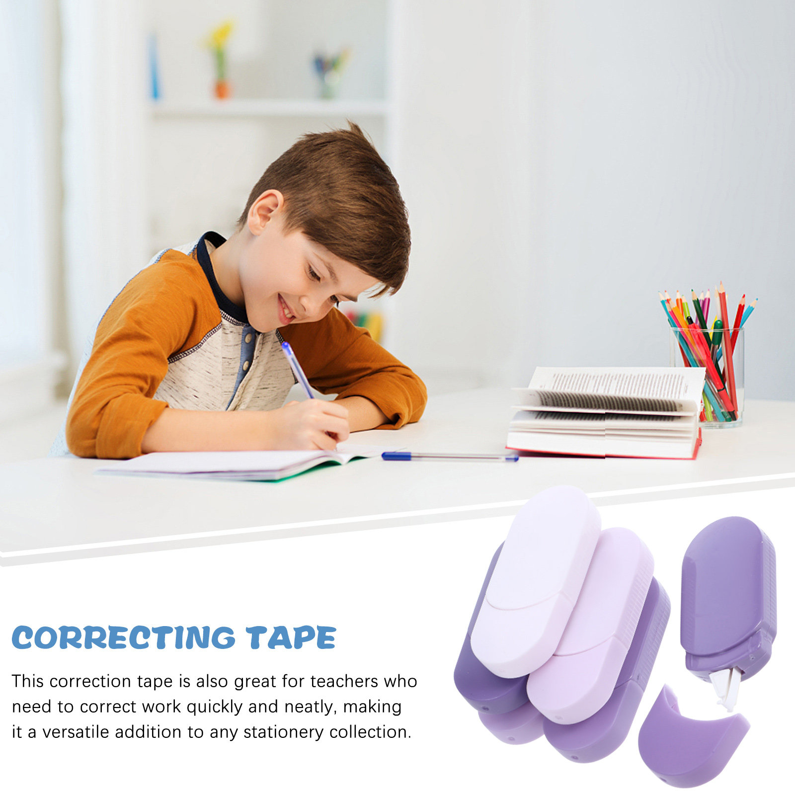 6PCS Correction Tape White Sch - Correction Tape Roller recension och pris